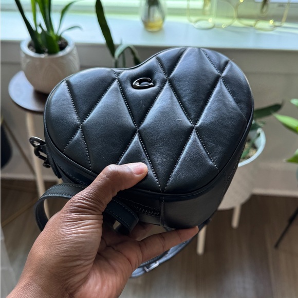 Coach Black Heart Crossbody Bag - Picture 12 of 13